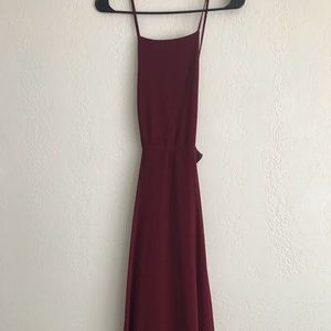 Lulus wine red dress